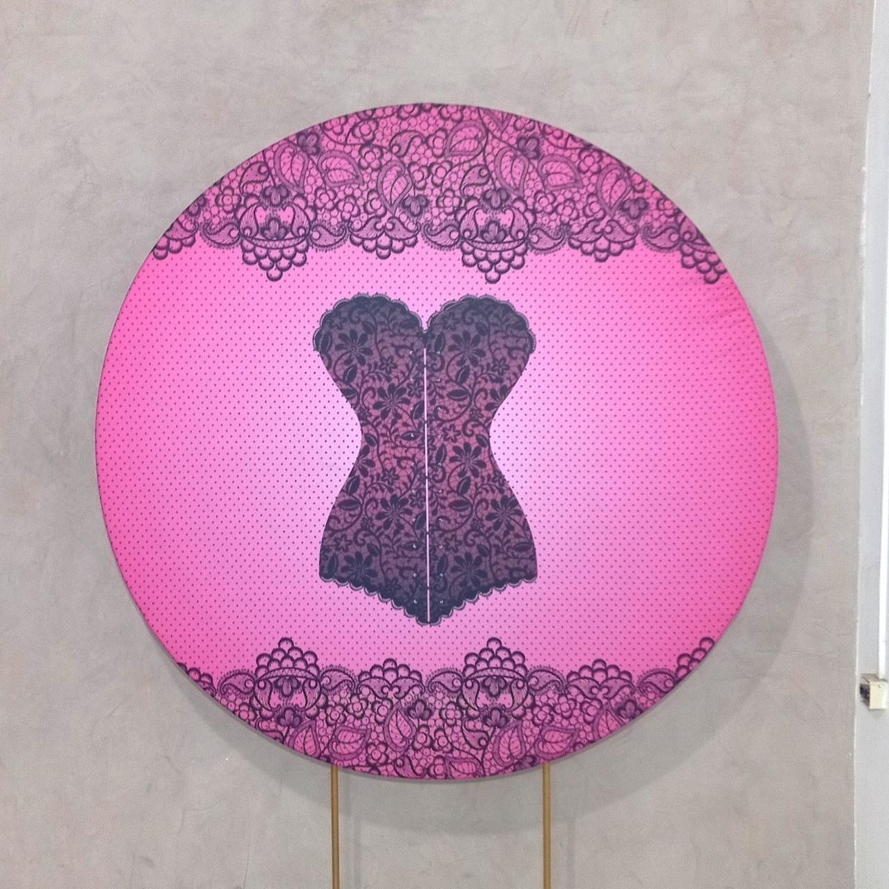 Capa P/ Painel Circular  -  Chá de Lingerie - Vanessalocações