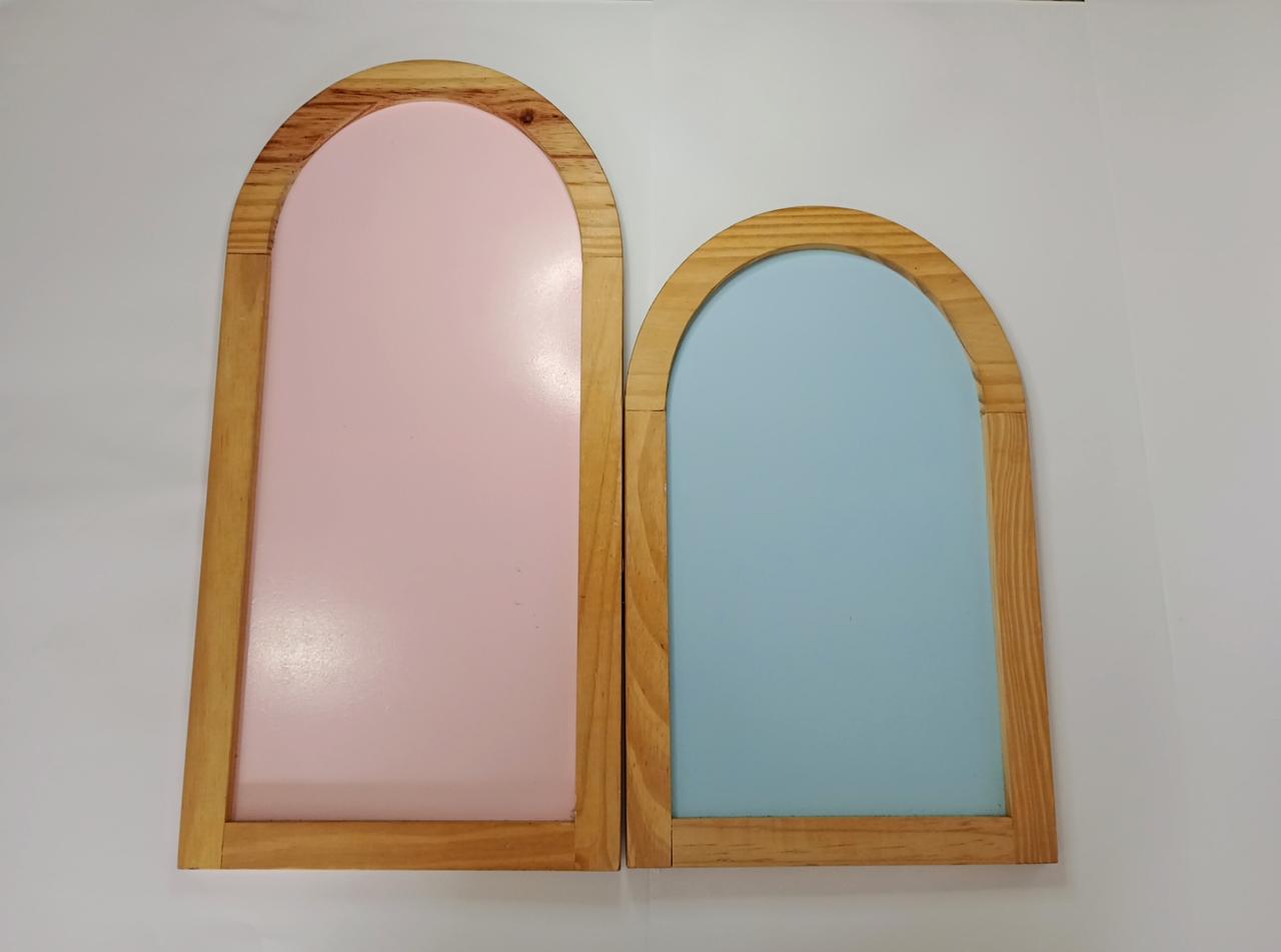 Mini Painel Desconstruído - Rosa/Azul - Vanessalocações