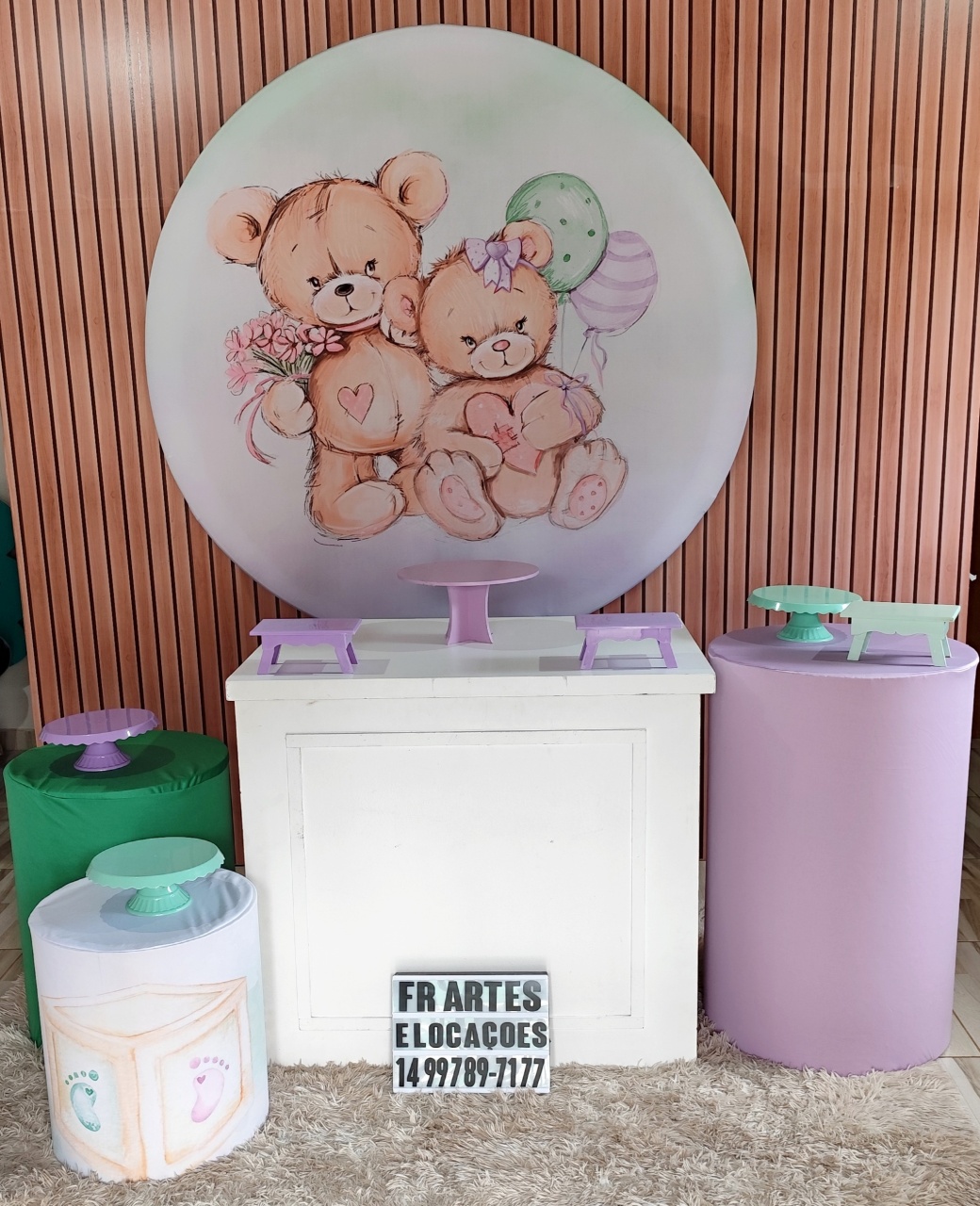 Revelação Lilas E Verde - Prata - FR artes