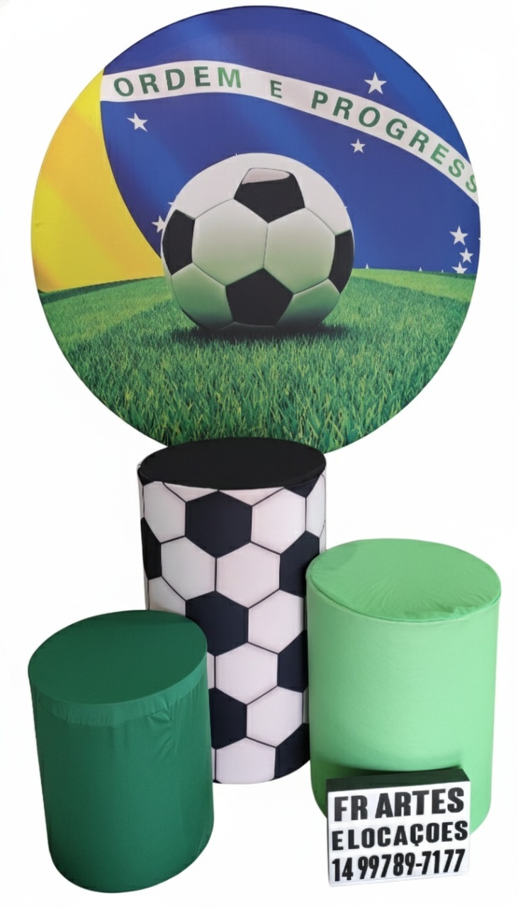 Jogo de Capa (Painel + Cilindros) Futebol Brasil - FR artes