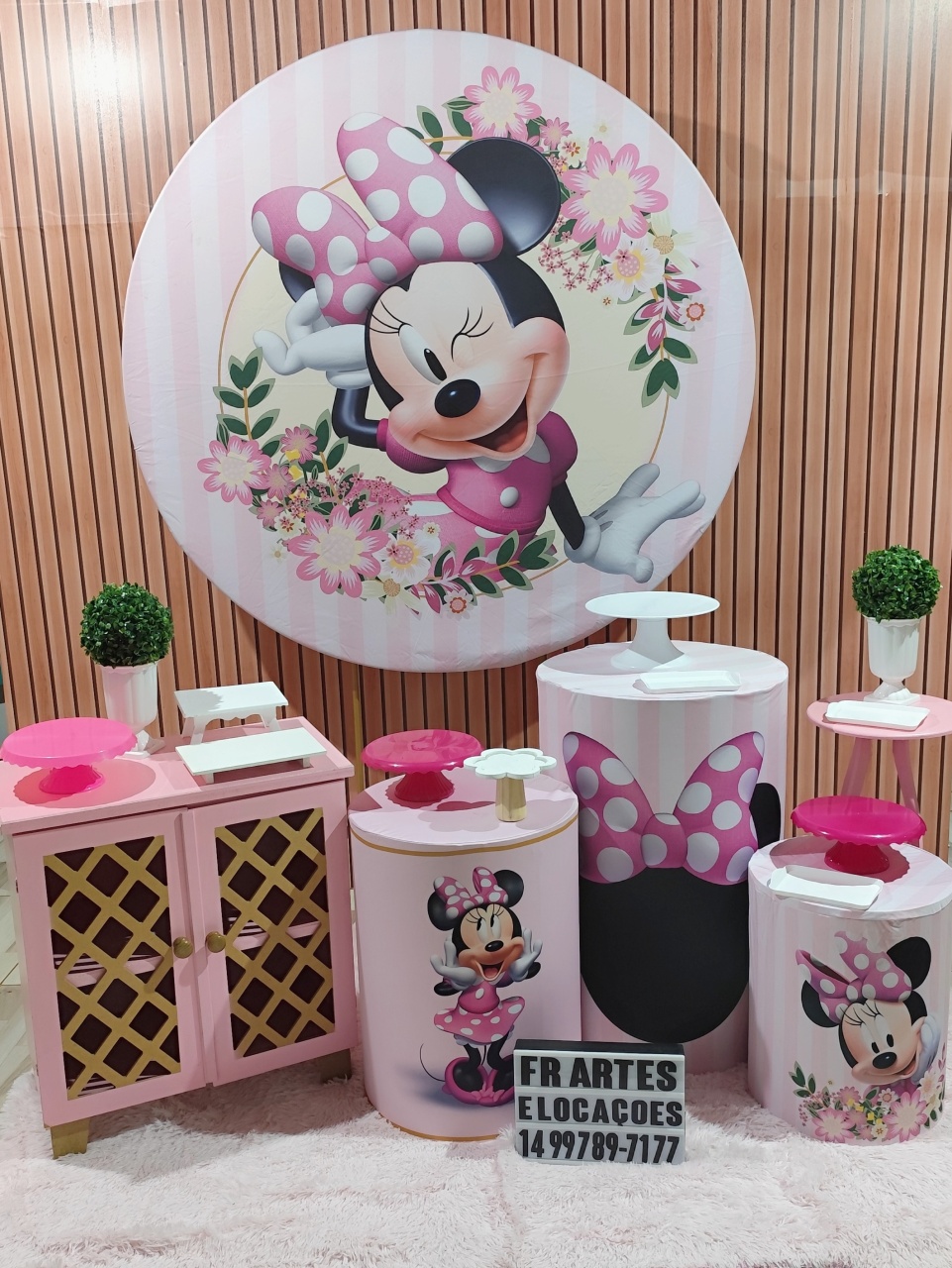 Minnie Rosa 2 - Kit Ouro - FR artes
