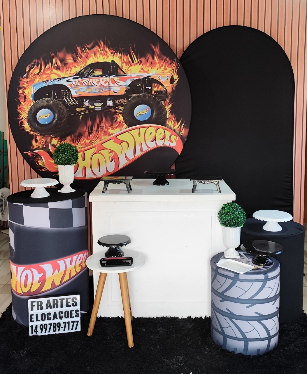 Hotwheels Preto -  Completo - FR artes