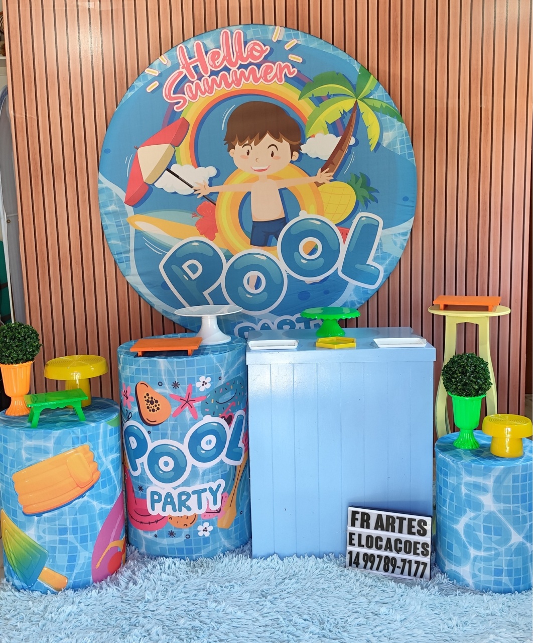 Pool Party Menino -  Ouro - FR artes