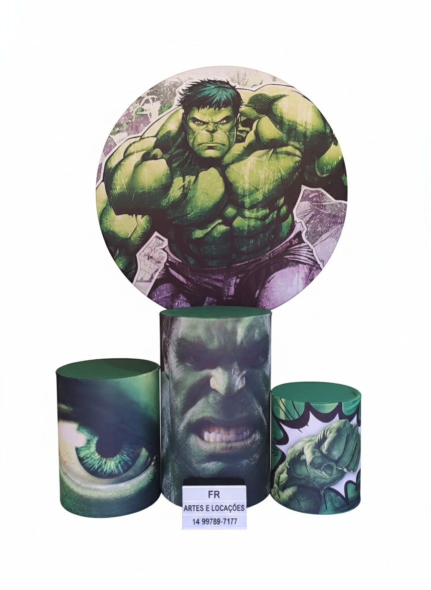 Jogo de Capa (Painel + Cilindros) Hulk - FR artes