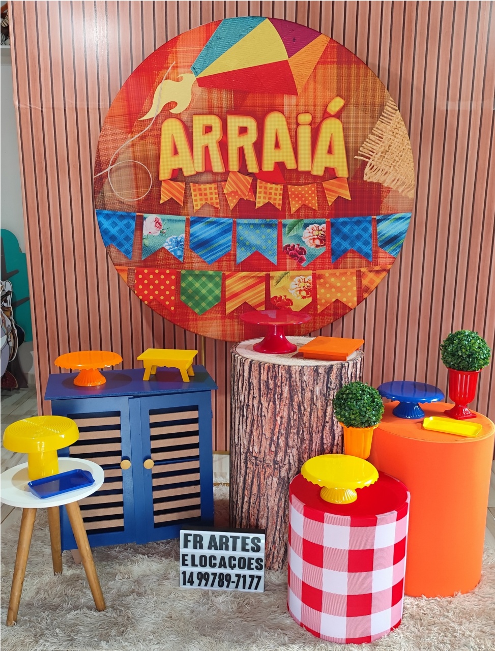 Arraiá Laranja - Ouro - FR artes