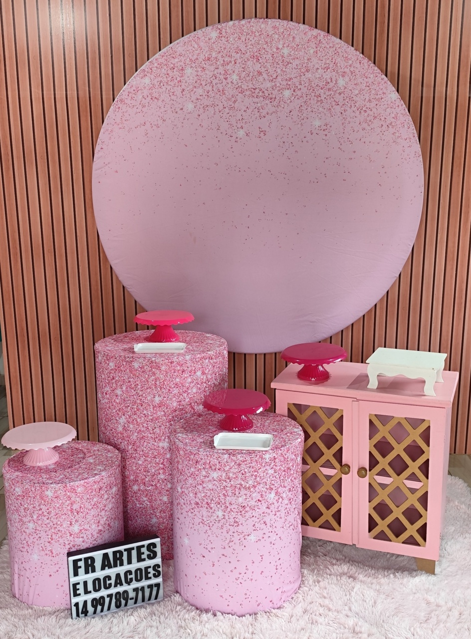 Glitter Rosa - Prata - FR artes