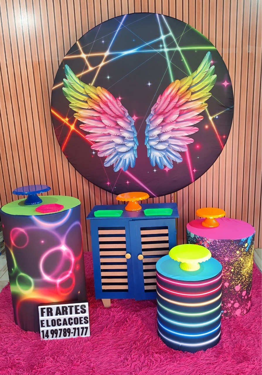 Neon Asas  - Prata - FR artes