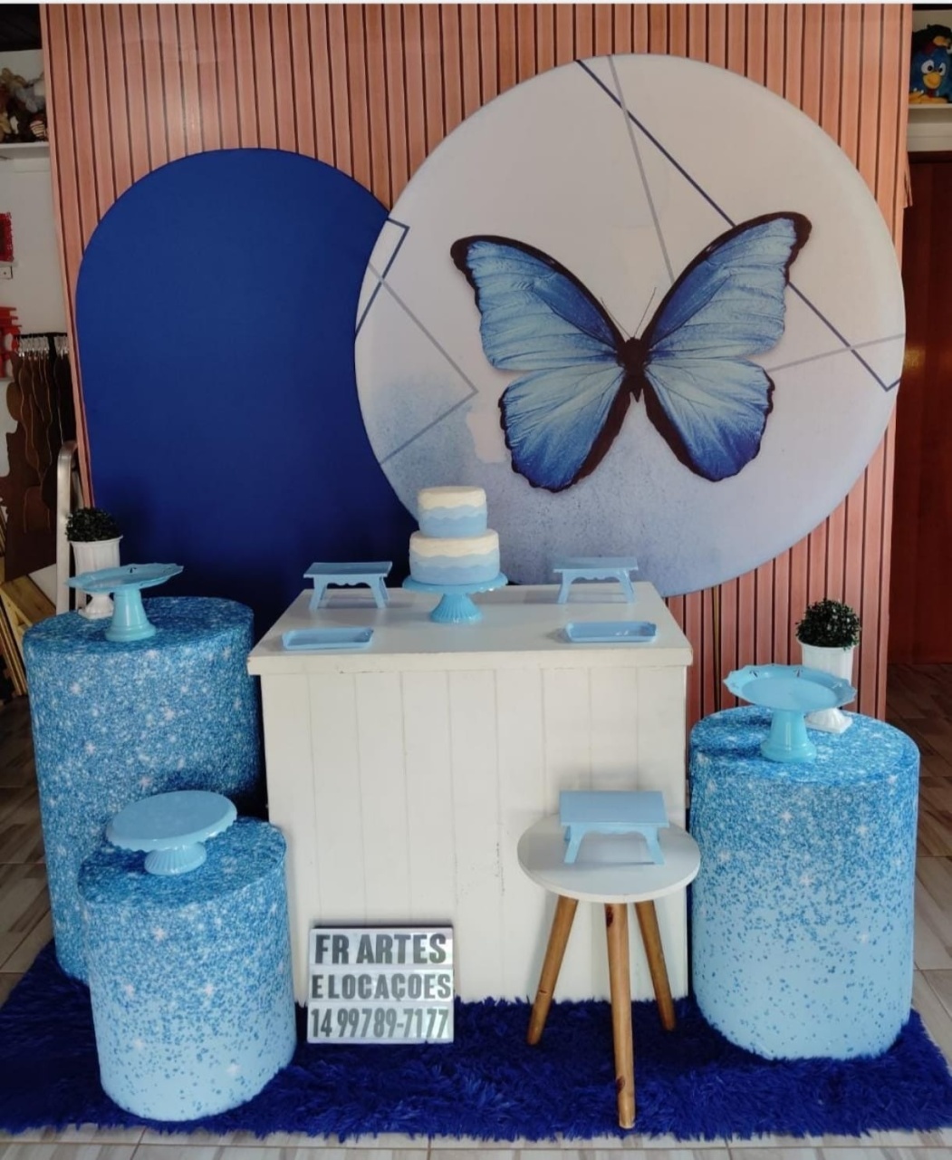 Borboleta Azul - Completo - FR artes