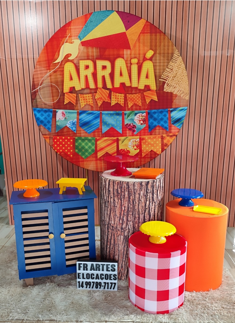 Arraiá Laranja - Prata - FR artes
