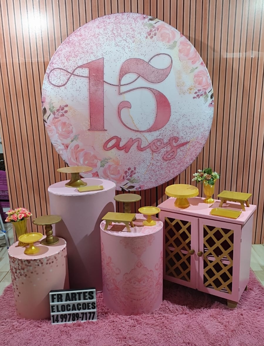 15 Anos Rosa -  Prata - FR artes