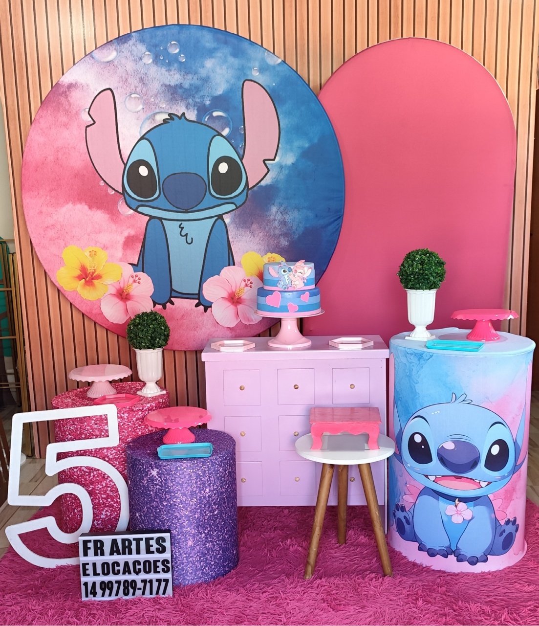 Stitch 2 -  Completo (Incluir Bolo E Numero Mdf) - FR artes