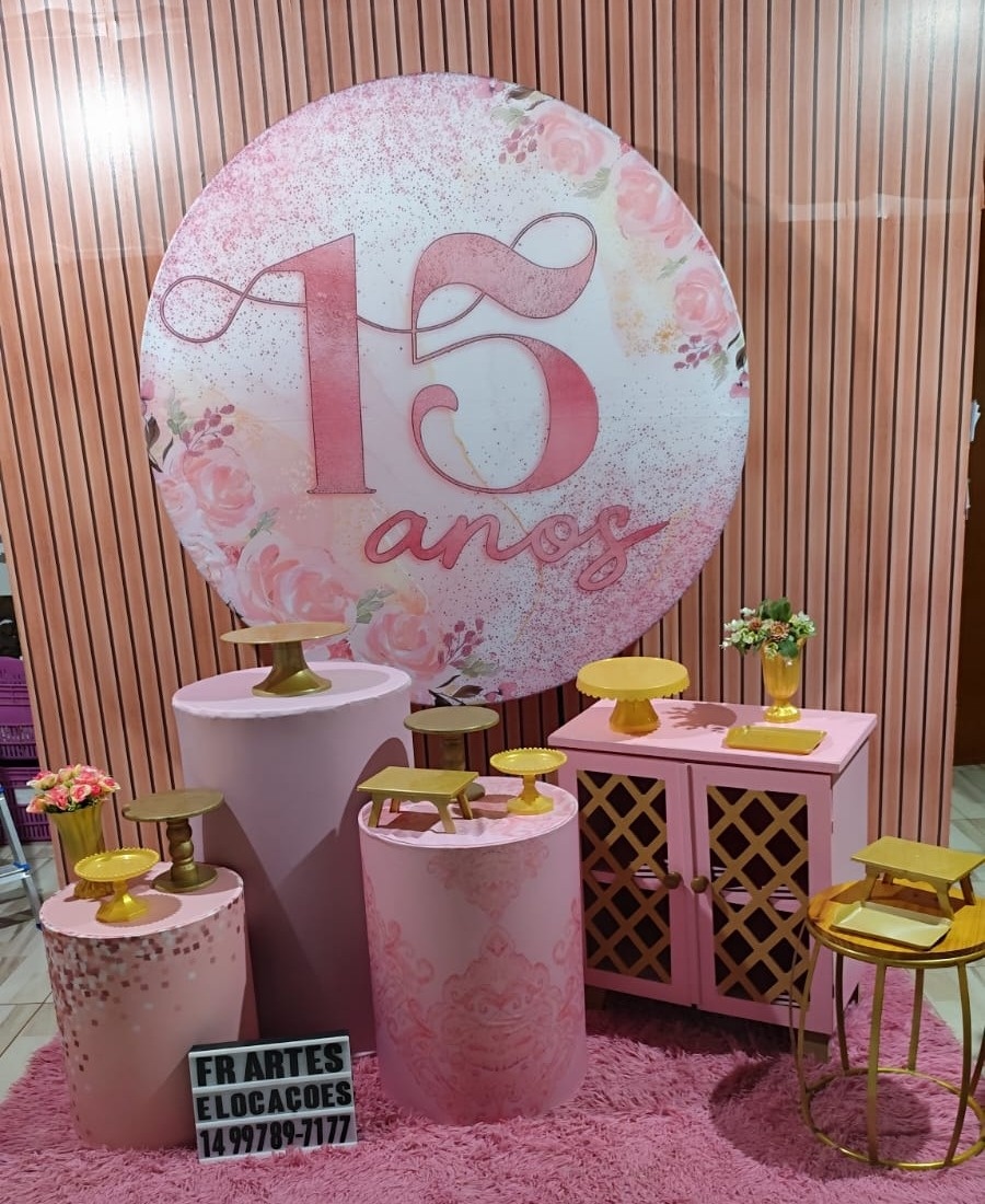 15 Anos Rosa - Ouro - FR artes