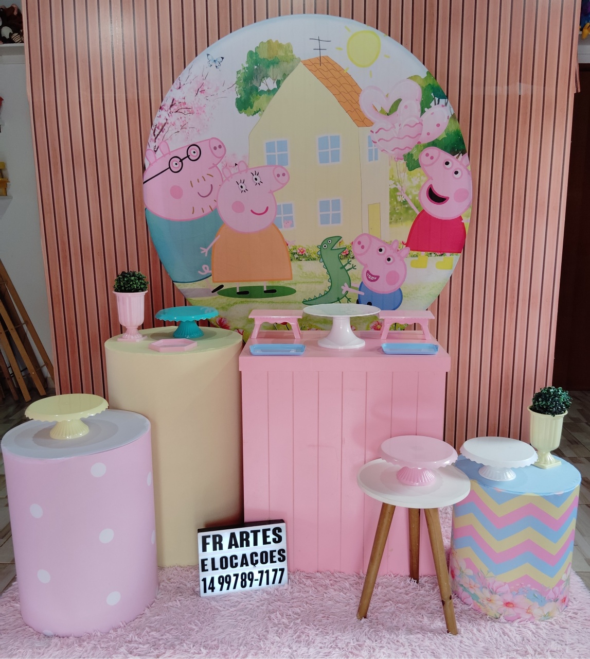 Peppa Pig Rosa - Ouro - FR artes