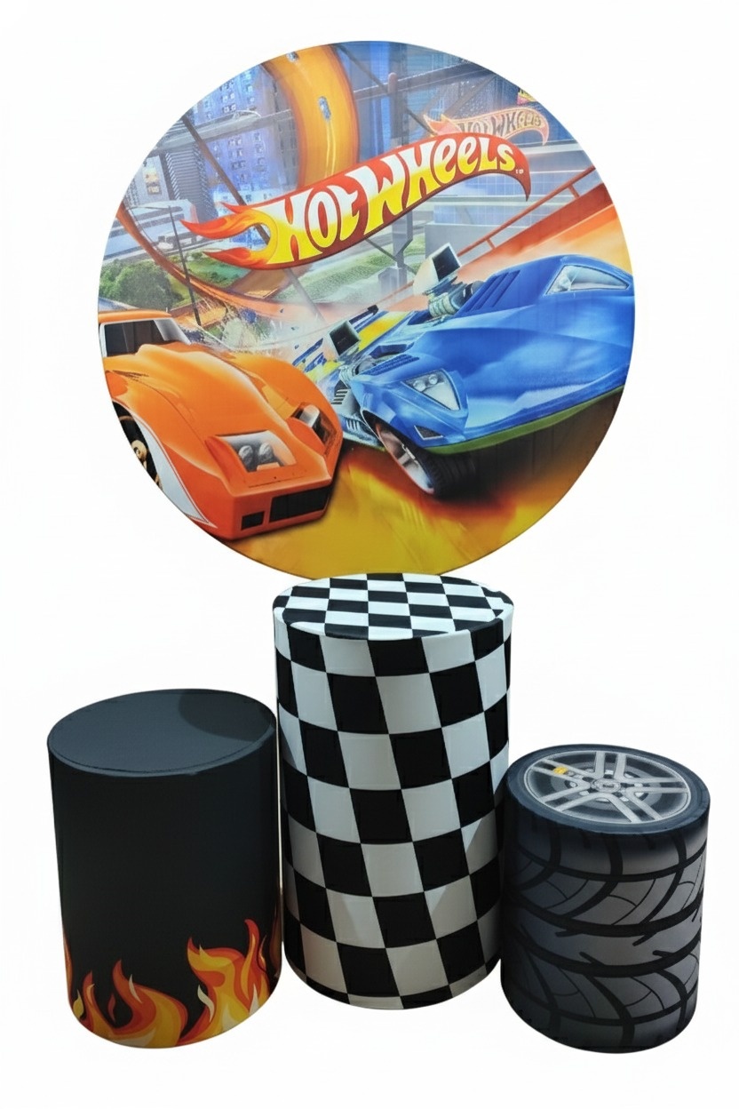 Jogo de Capa (Painel + Cilindros) Hotwheels Laranja - FR artes