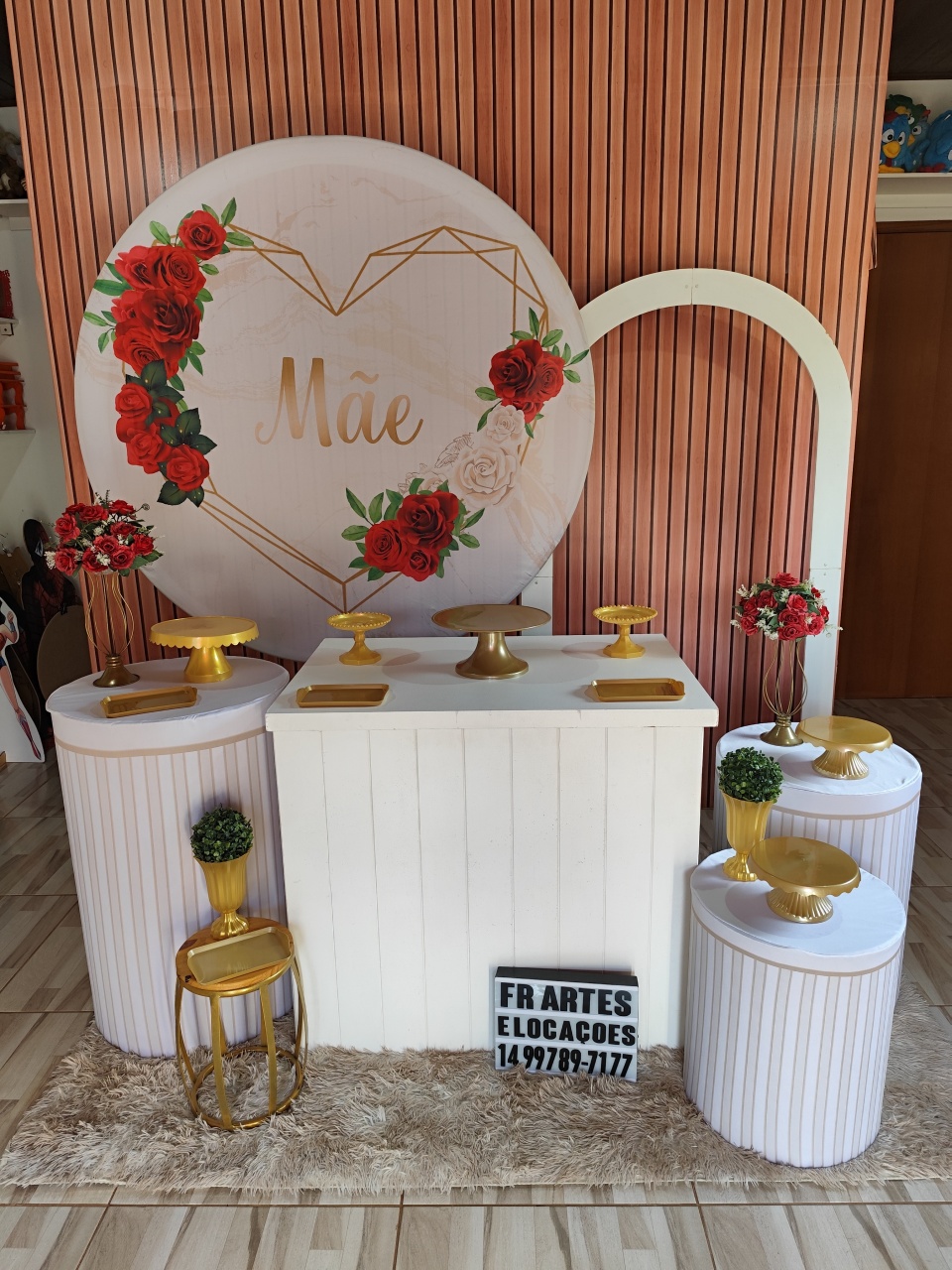 Mãe  - Completo (Incluir Flores Vermelha) - FR artes