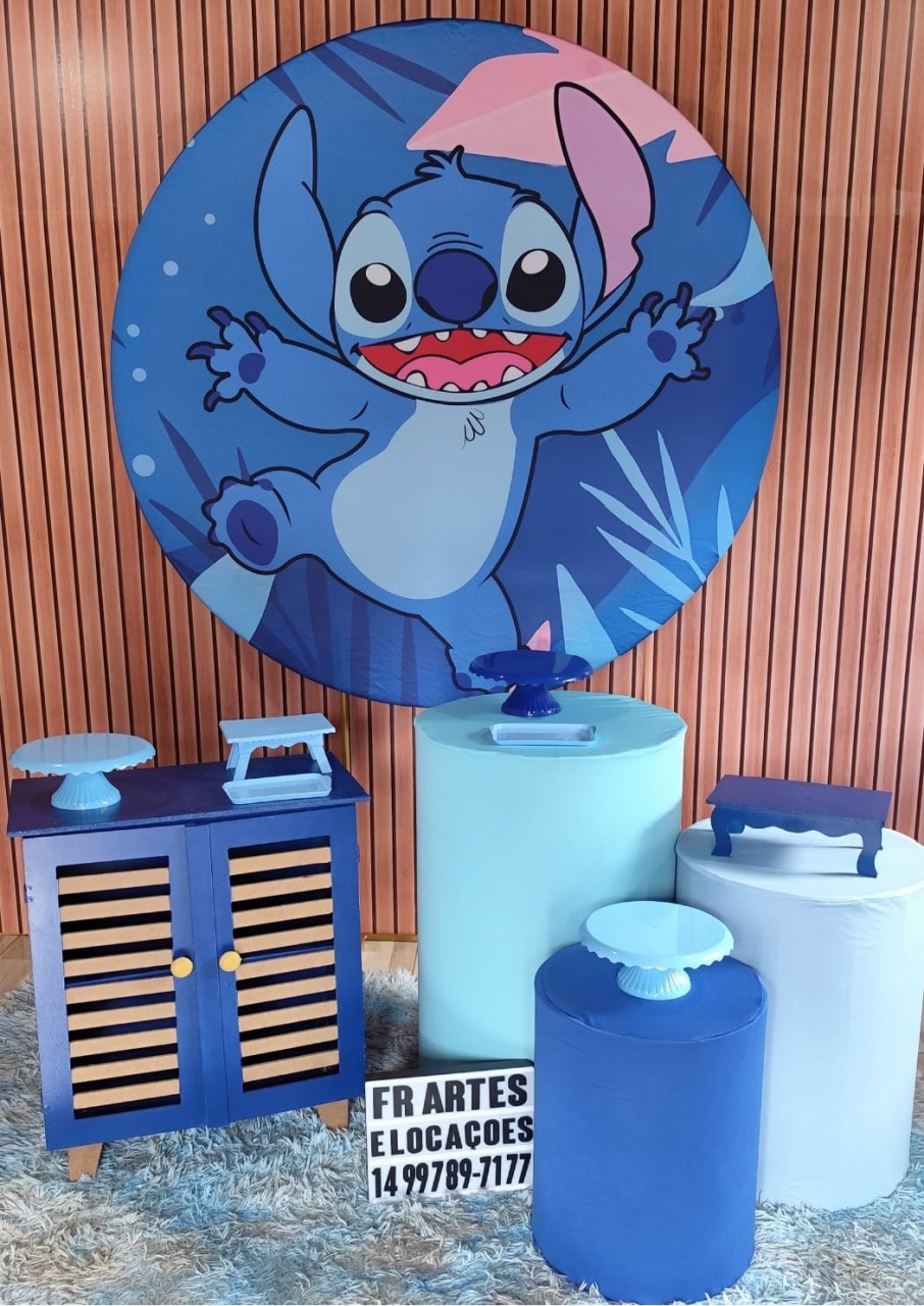 Stitch Azul 2 - Prata - FR artes