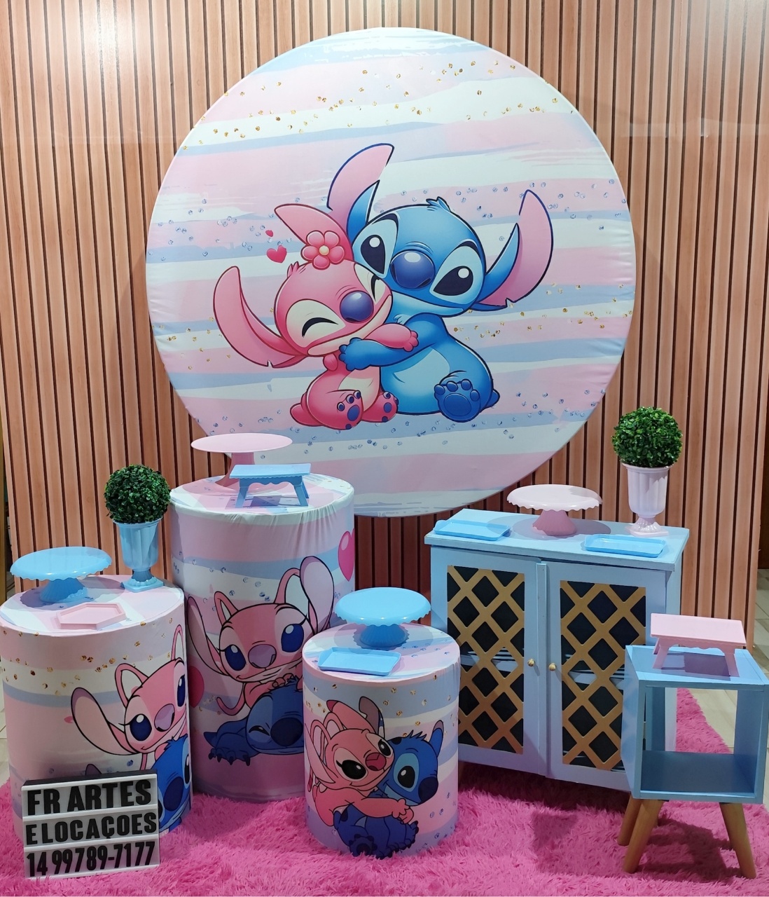 Stitch E Angel 1 - Ouro - FR artes