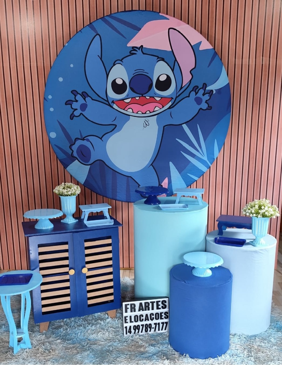 Stitch Azul 2 - Ouro - FR artes