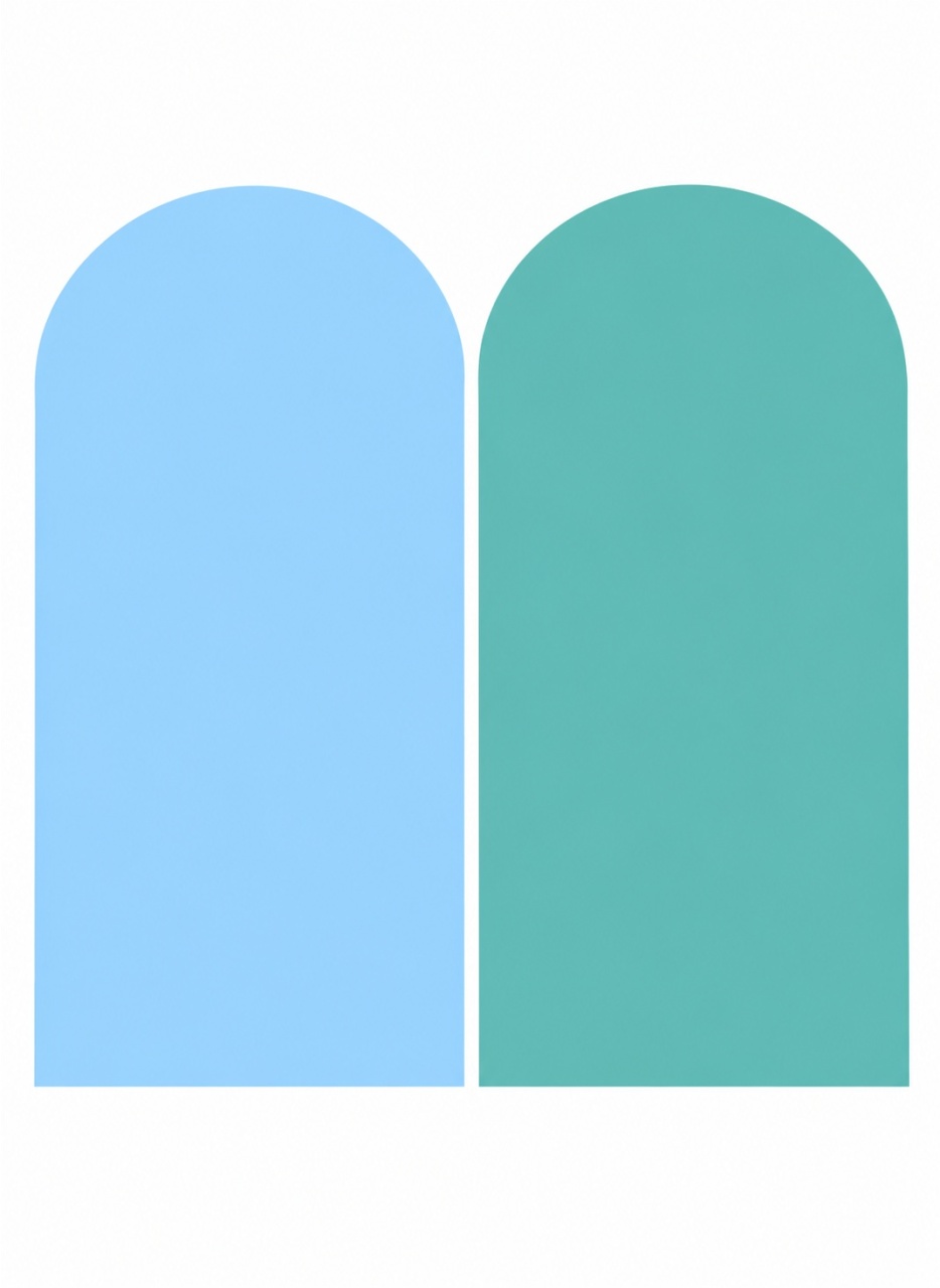 Capa - Painel Romano - Azul Claro E Verde Água - FR artes