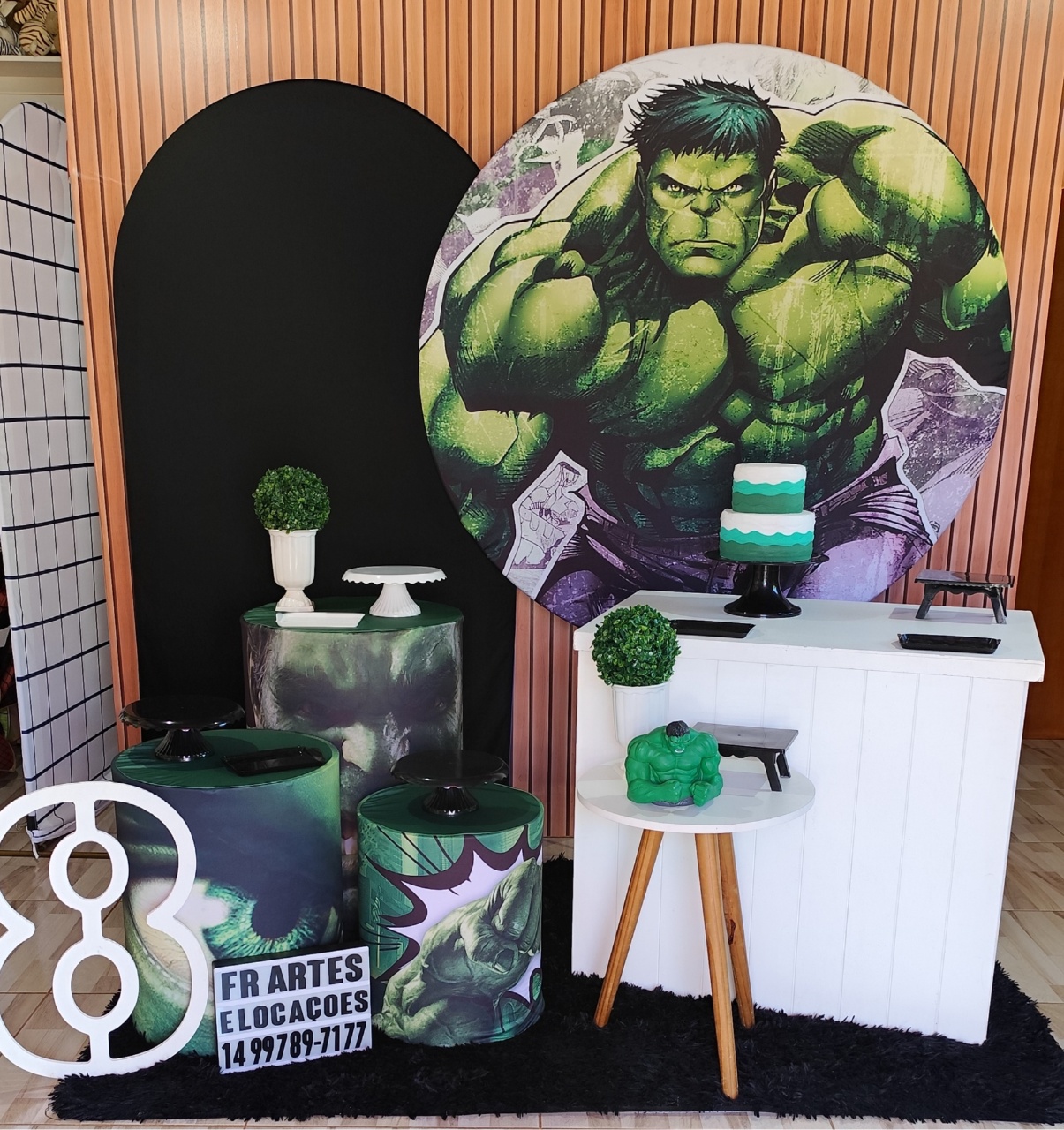 Hulk - Completo (Numero Mdf E Hulk Pelucia) - FR artes