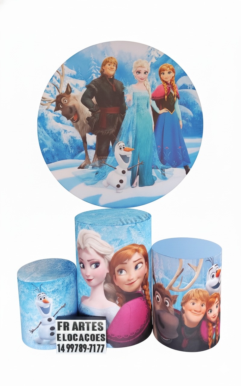 Jogo de Capa (Painel + Cilindros) Frozen 3 - FR artes