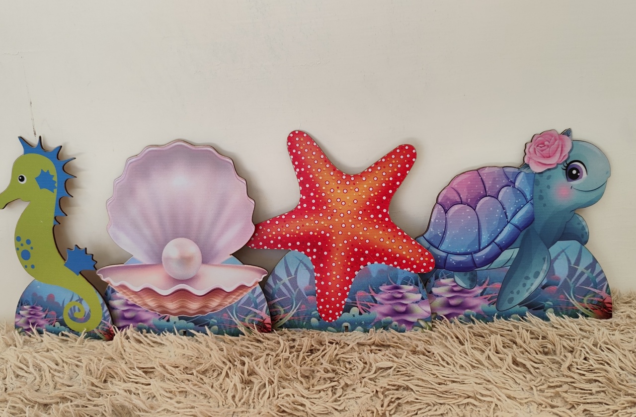 Display de Mesa Fundo Do Mar/Sereia - FR artes