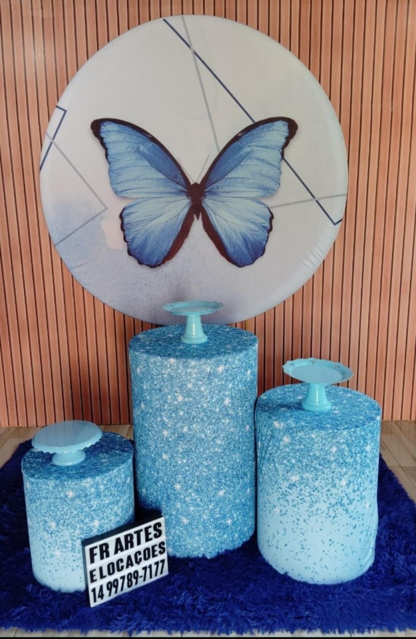 Borboleta Azul - Bronze - FR artes
