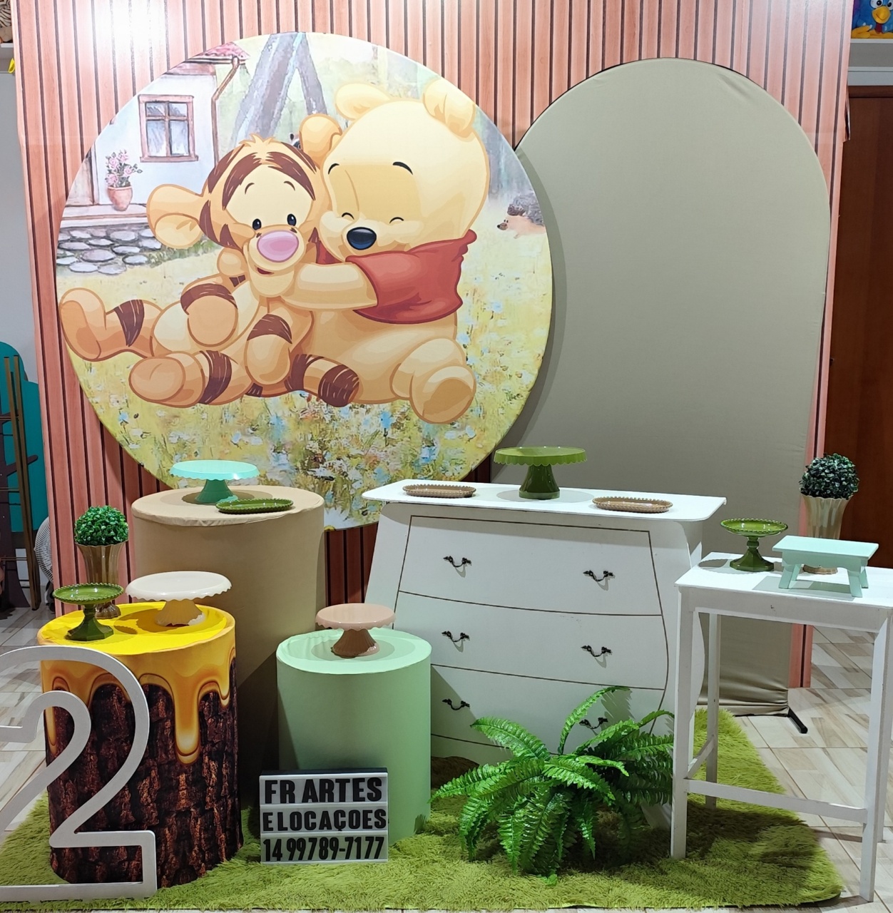 Ursinho Pooh -  Completo (Incluir Numero Mdf E Samambaia) - FR artes
