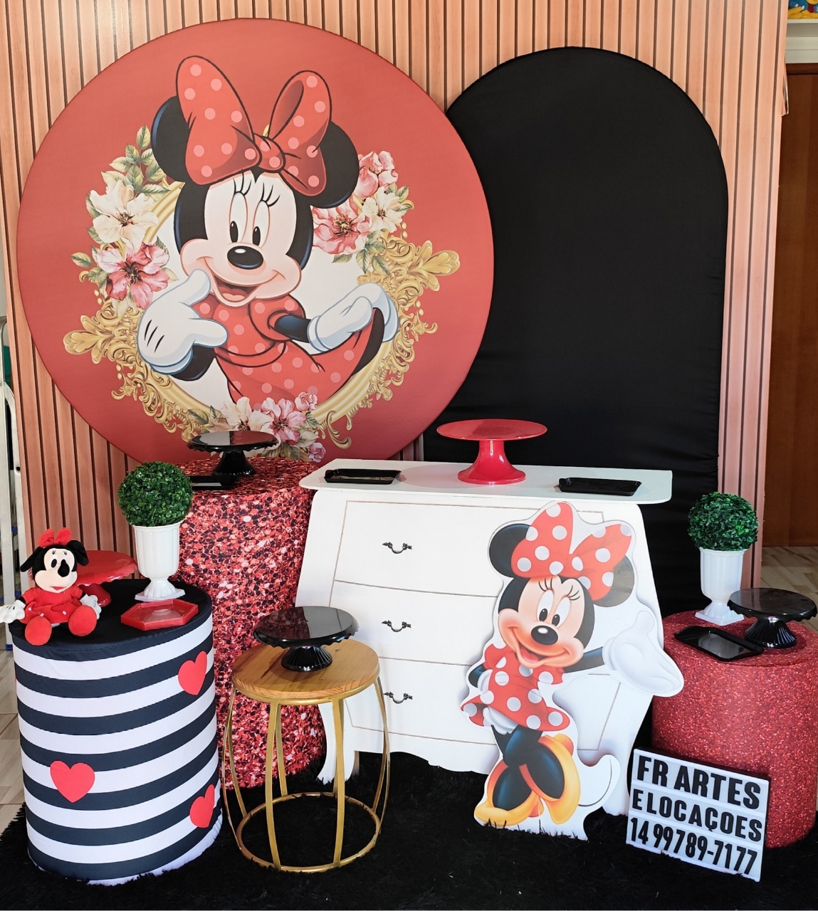 Minnie Vermelha 1 -  Completo (Incluir Pelucia) - FR artes