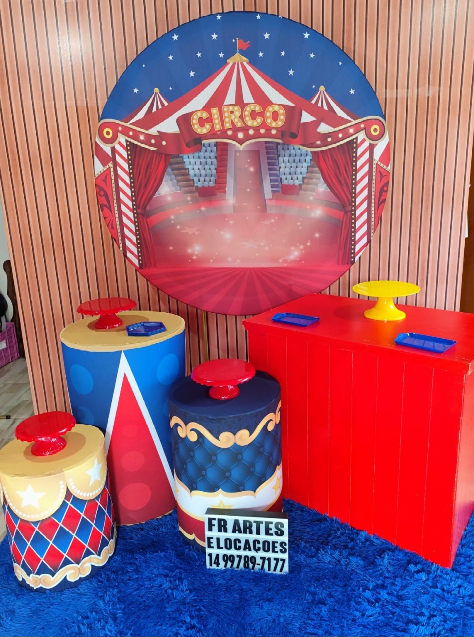 Circo Azul - Prata - FR artes