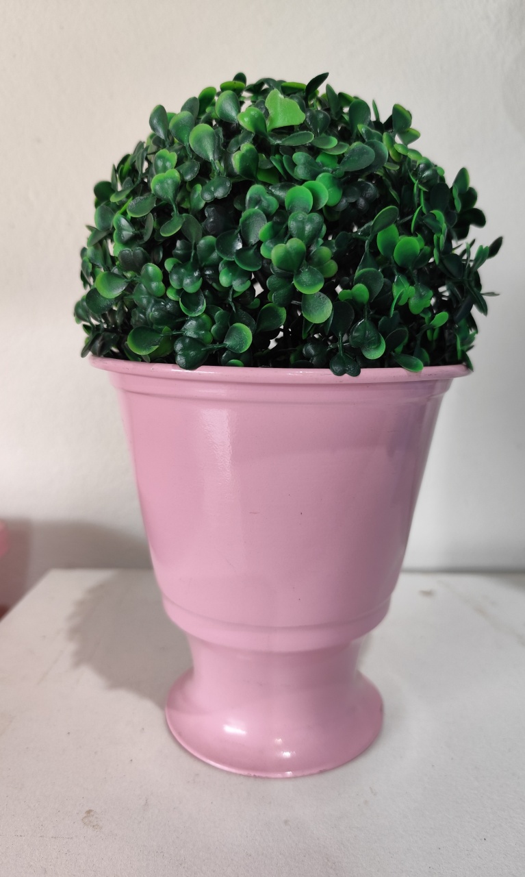 Vaso Grande Taça Rosa Bebê M - FR artes