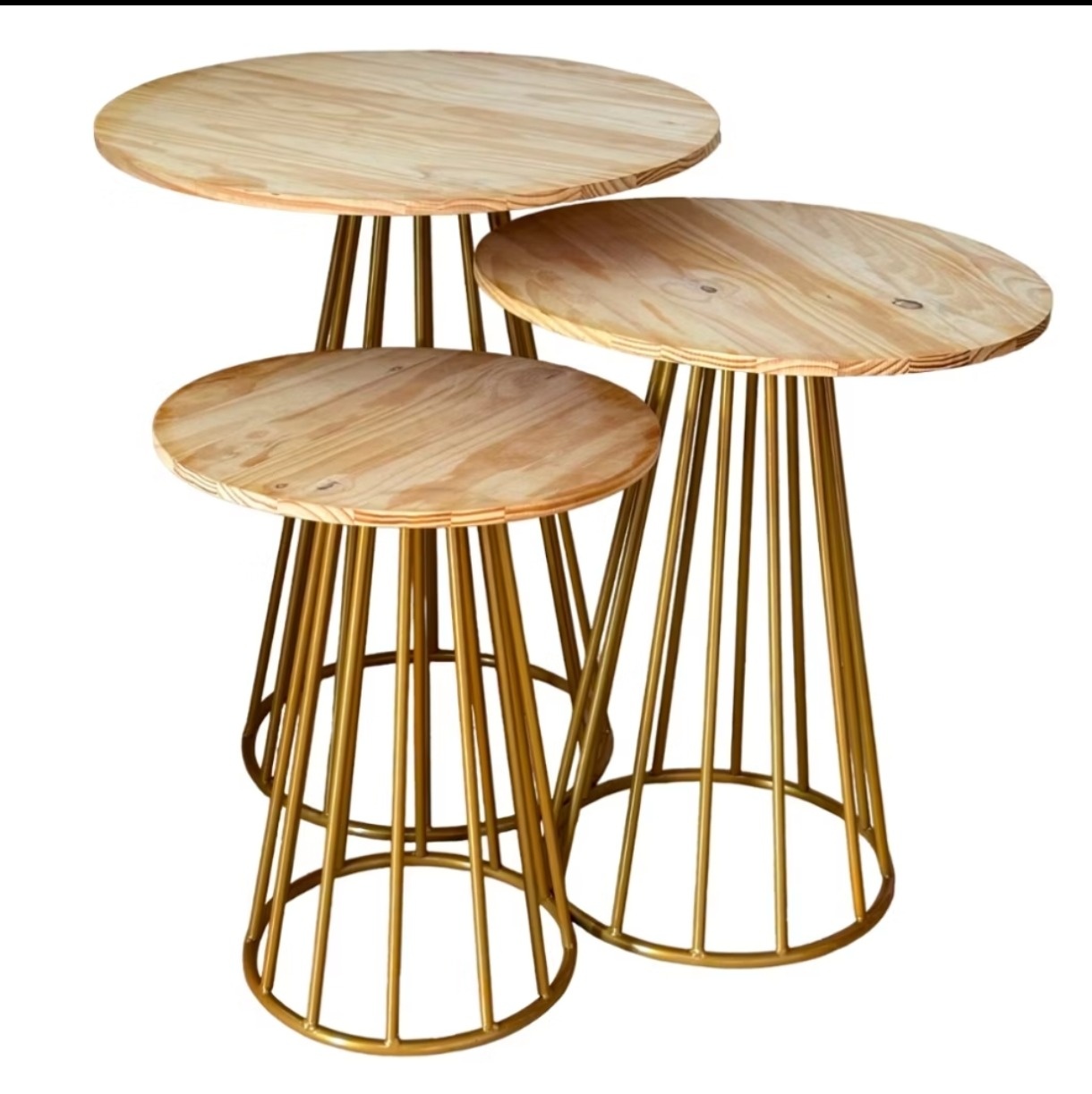 Trio de Mesas Cone - FR artes