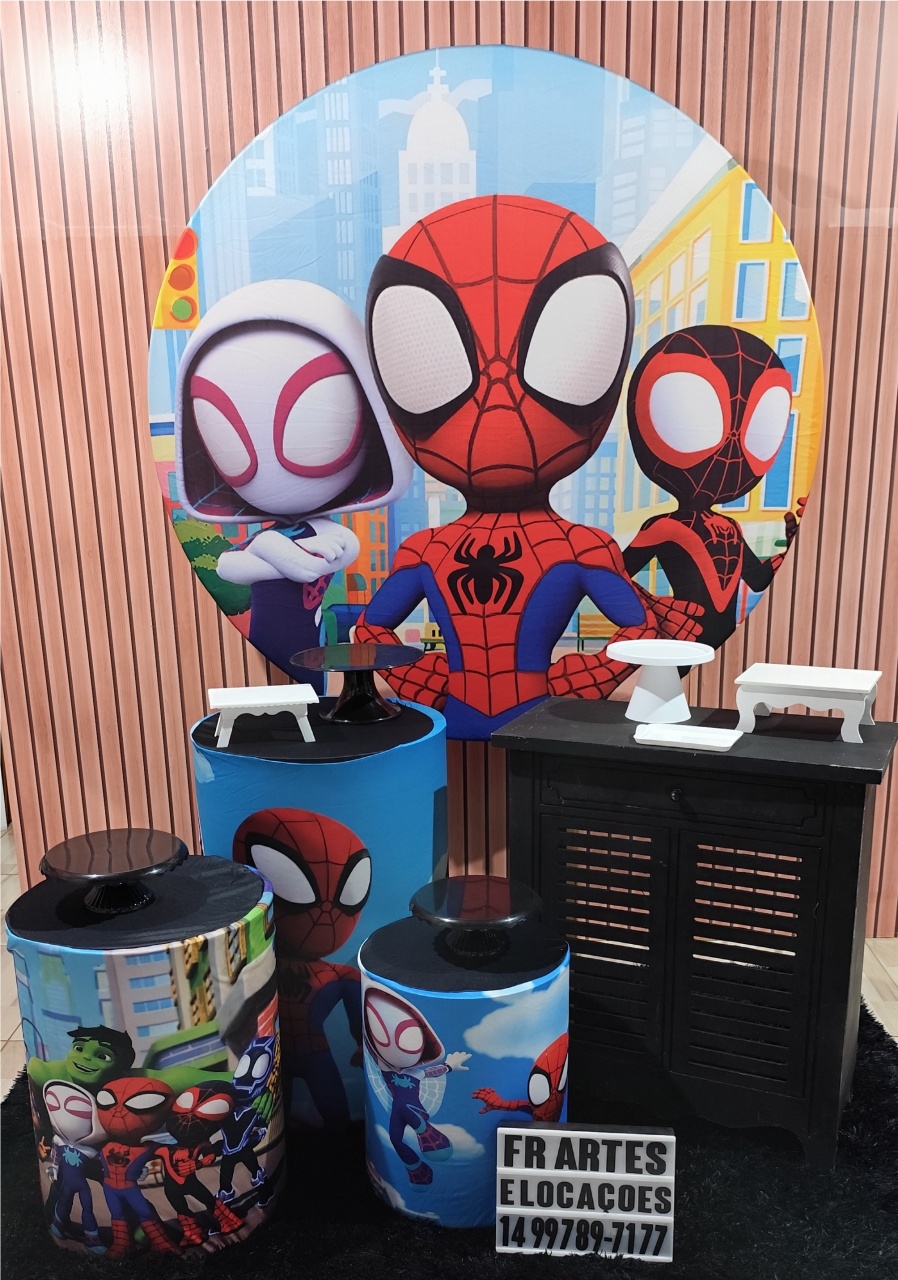 Homem Aranha E Amigos - Prata - FR artes