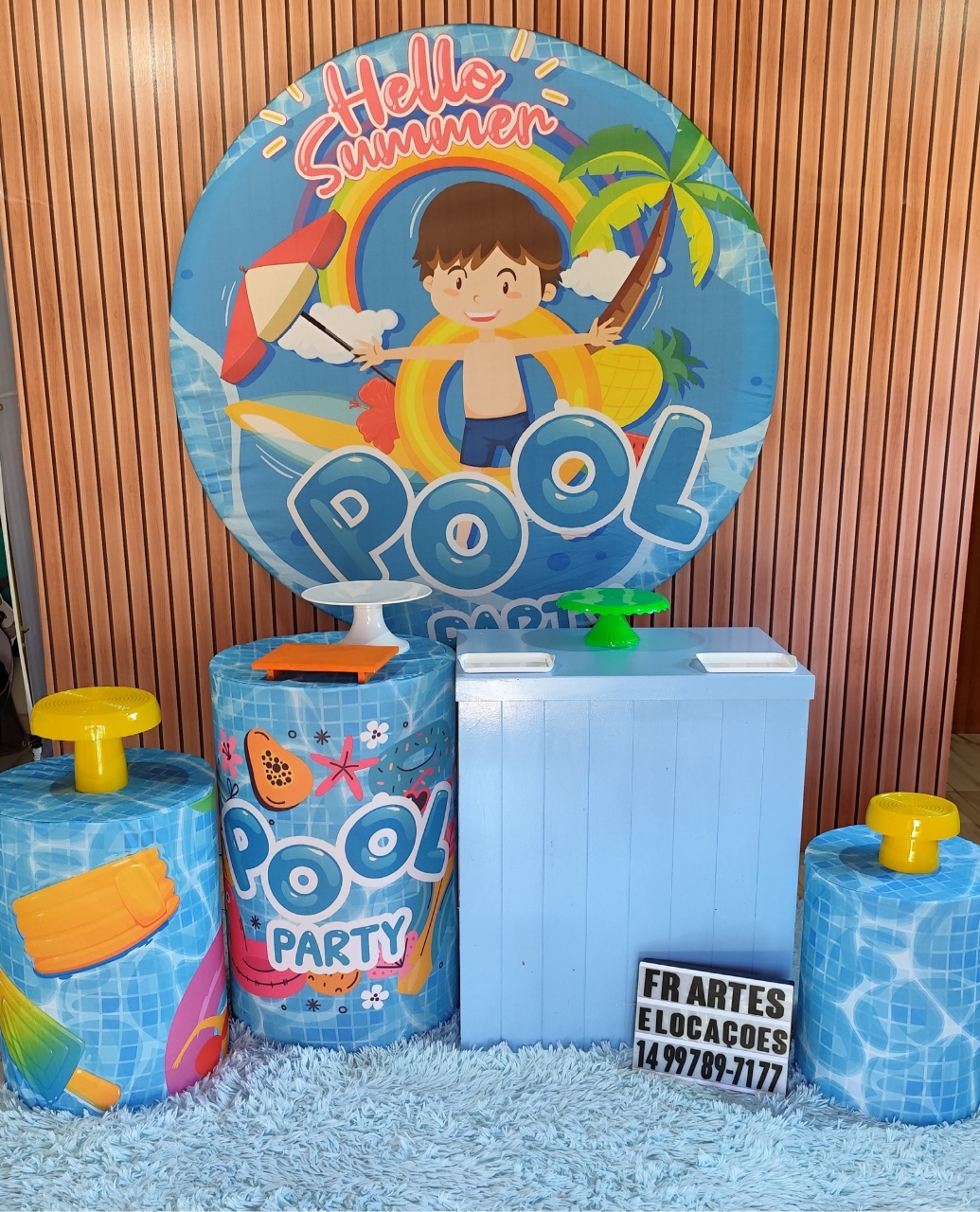 Pool Party Menino -  Prata - FR artes