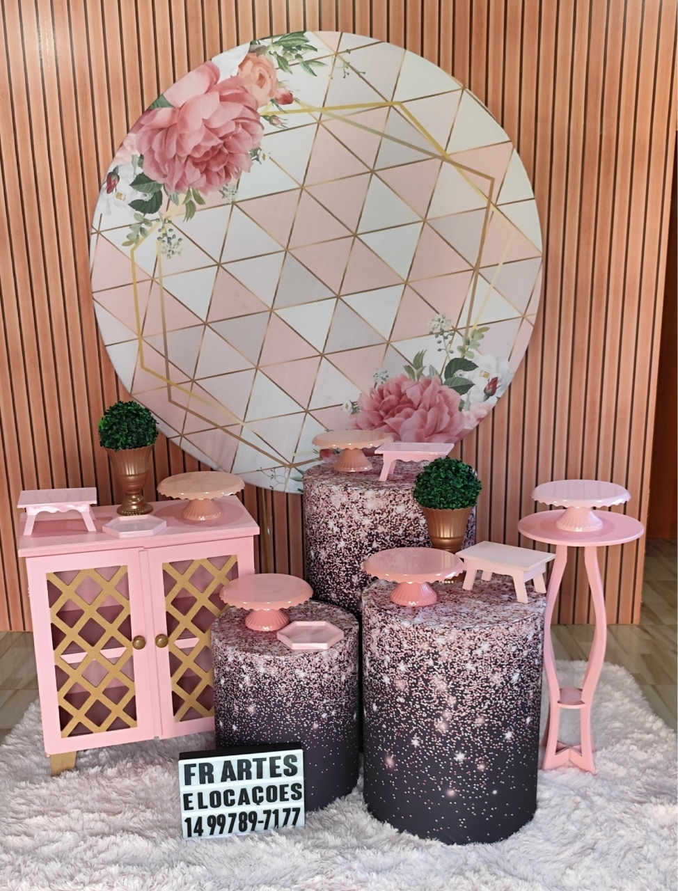 Floral Rose - Ouro - FR artes