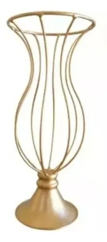 Vaso Aramado Dourado - FR artes