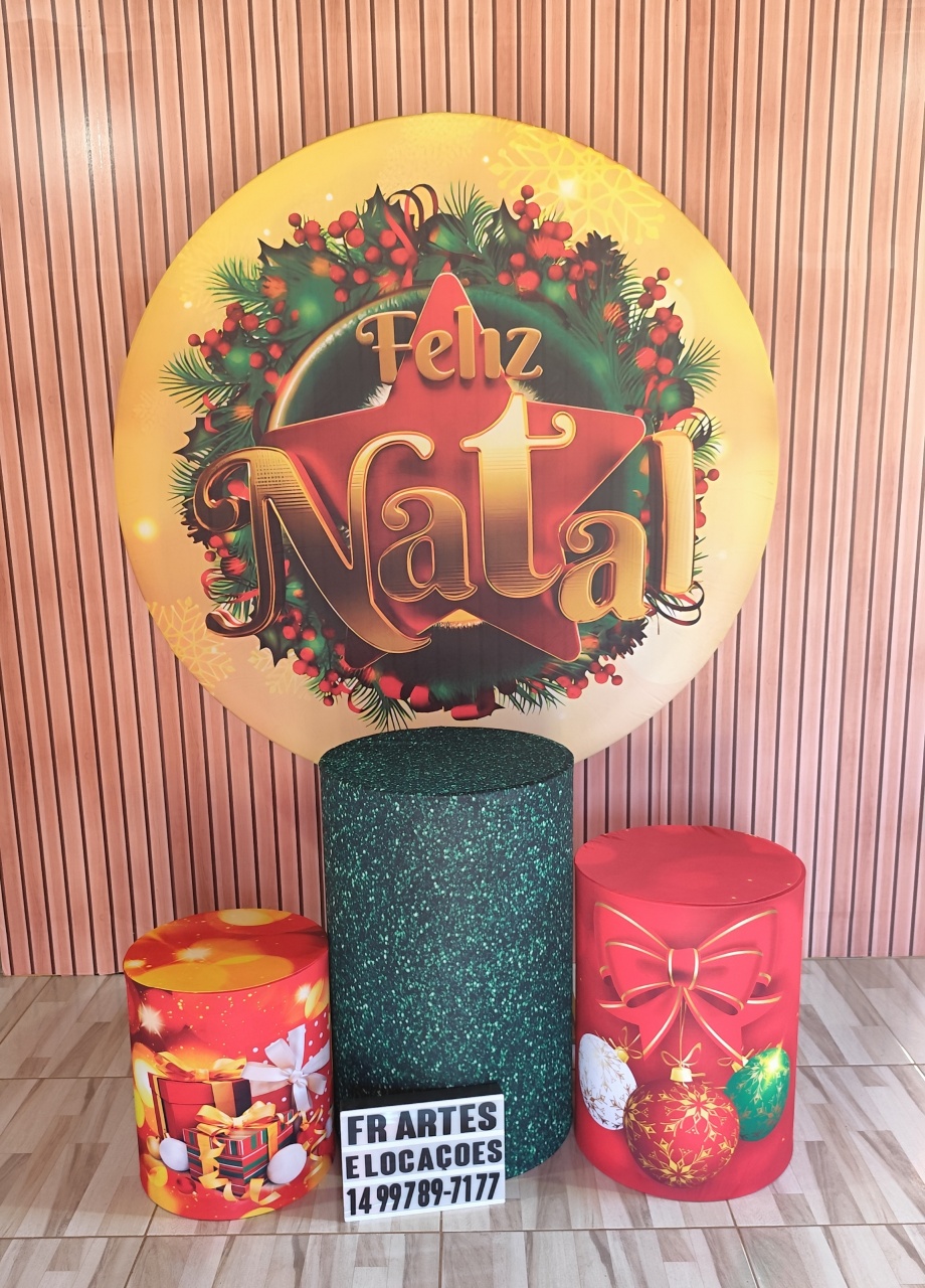 Jogo de Capa (Painel + Cilindros) Natal 3 - FR artes