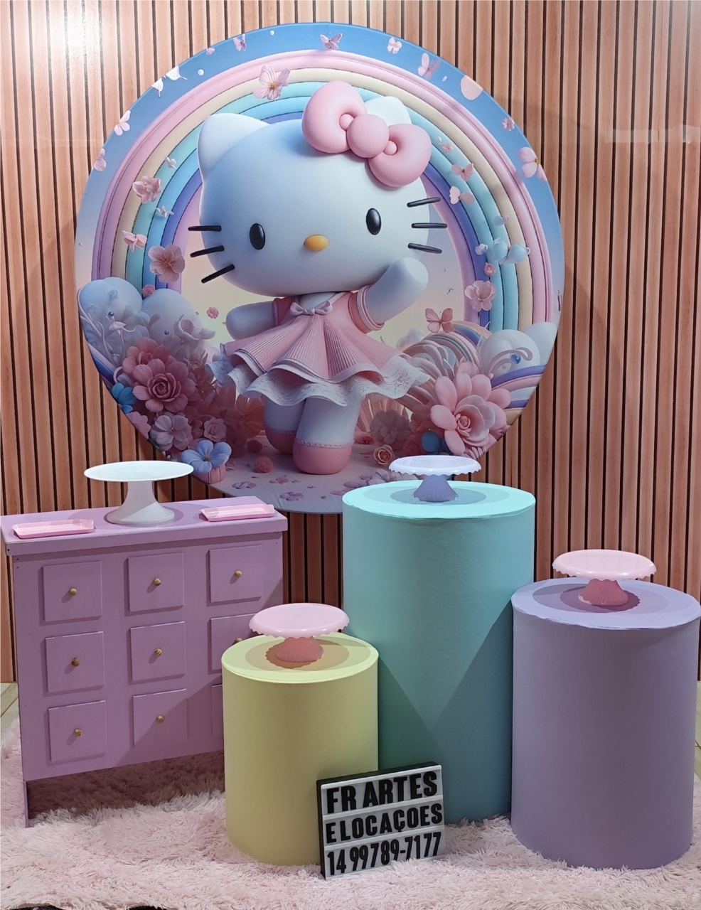 Hello Kitty Arco-Iris - Prata - FR artes