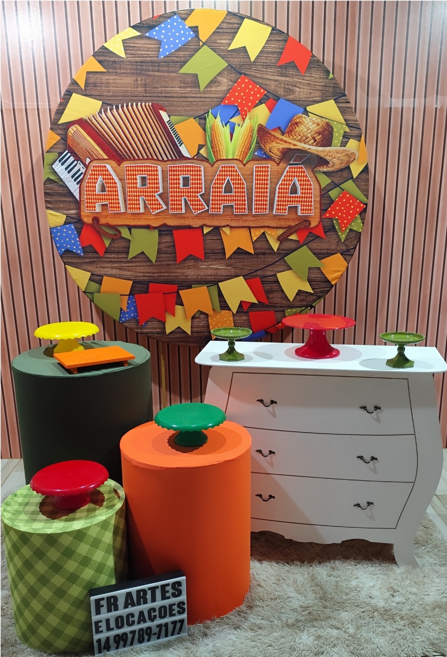 Arraiá Madeira - Prata - FR artes