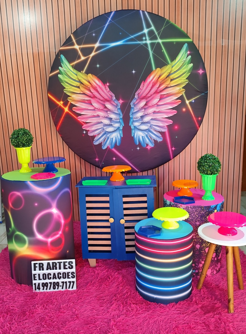 Neon Asas  - Ouro - FR artes