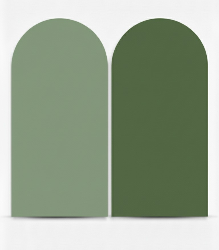 Capa - Painel Romano - Verde Eucalipto E Verde Musgo - FR artes