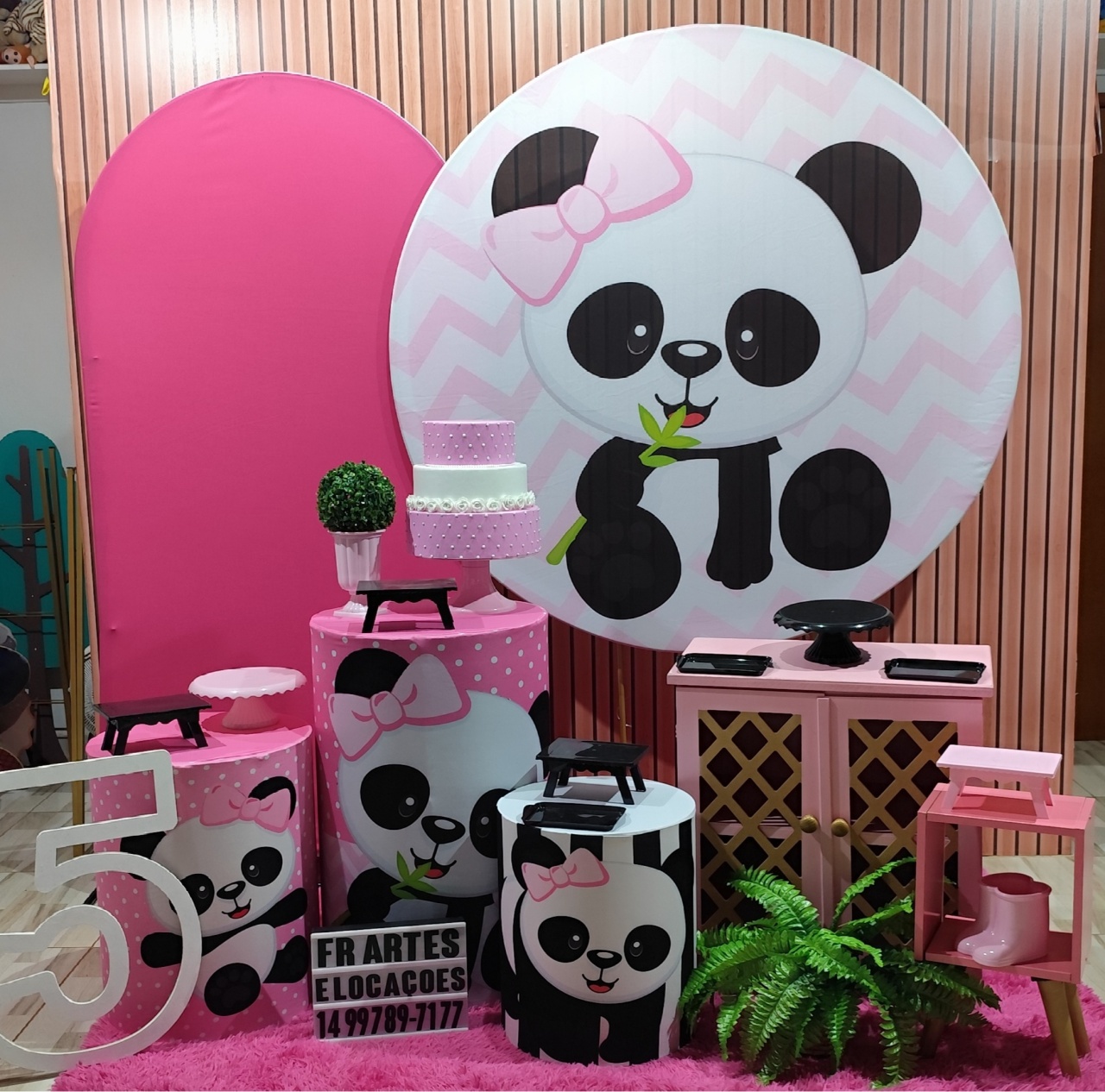 Panda - Completo (Incluir Samambaia E Numero Mdf) - FR artes