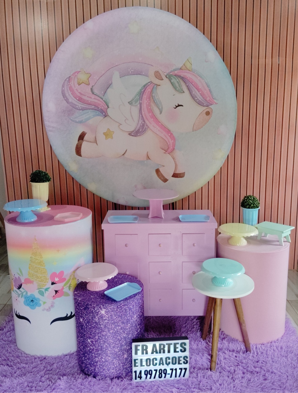 Unicornio 1 - Ouro - FR artes