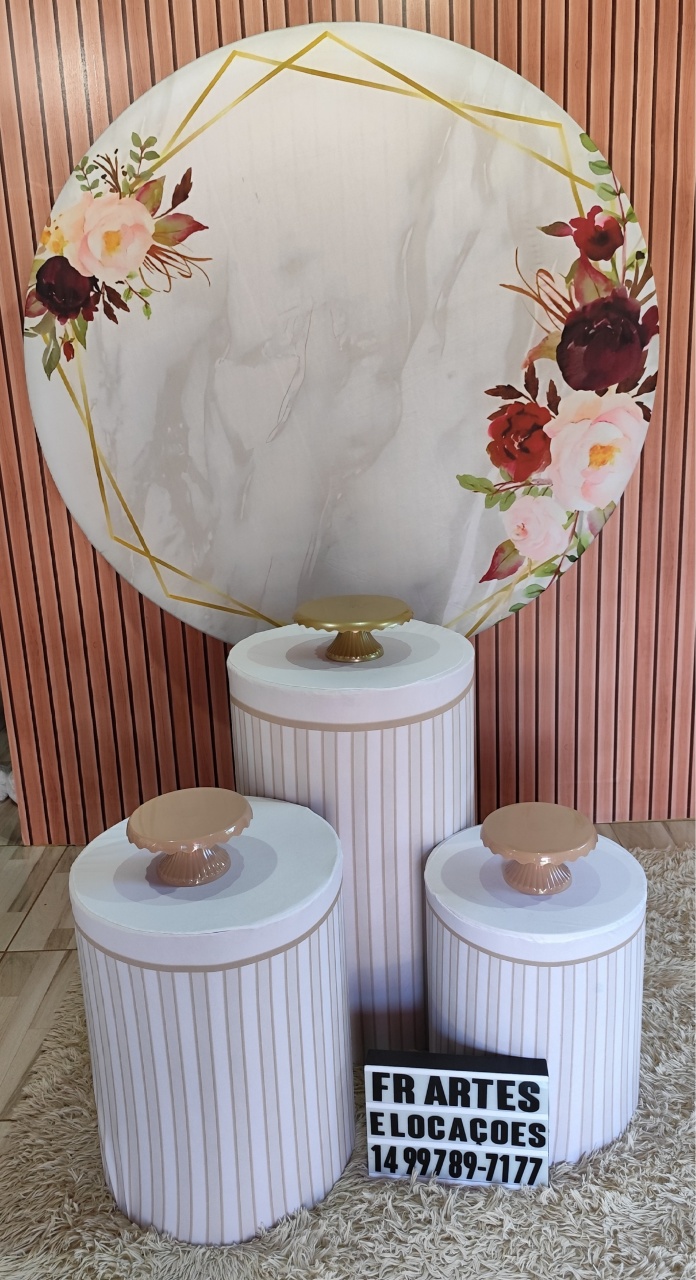 Floral Vermelho - Bronze - FR artes