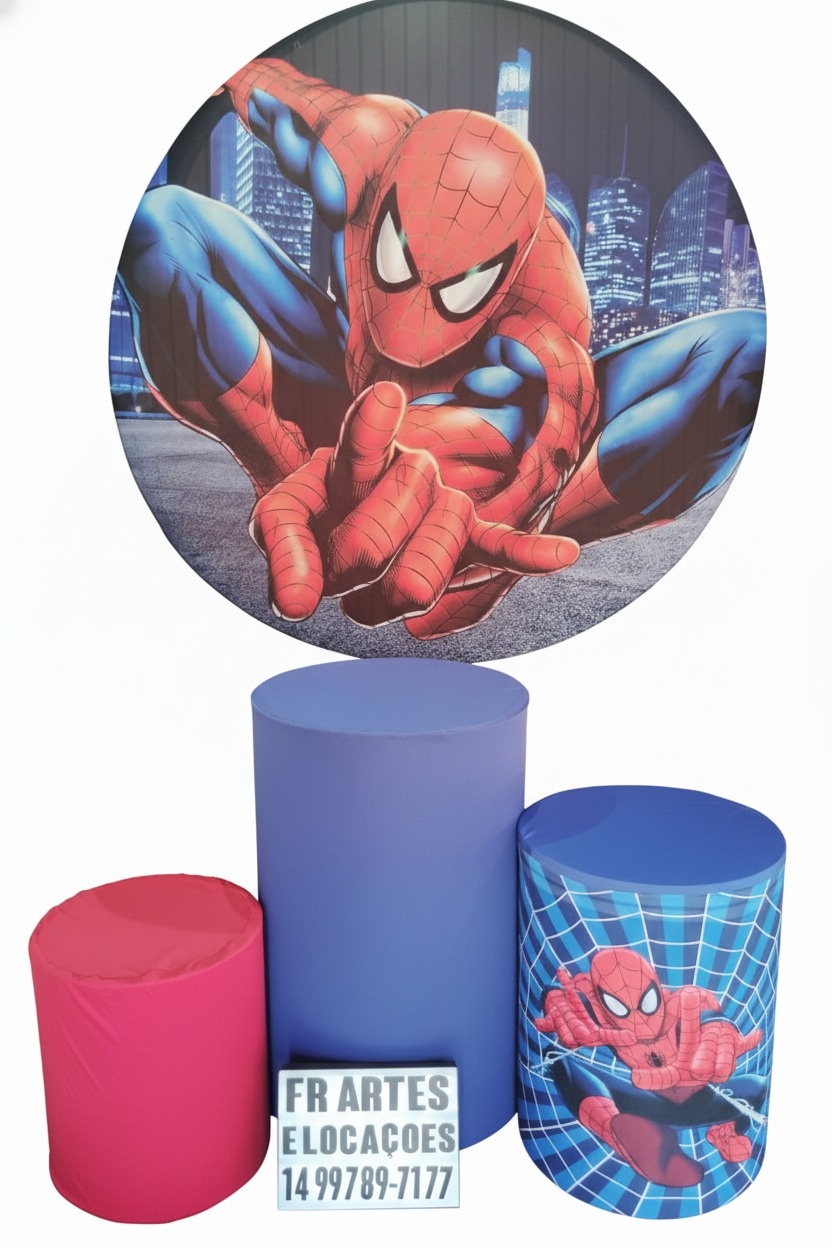 Jogo de Capa (Painel + Cilindros) Homem Aranha 2 - FR artes
