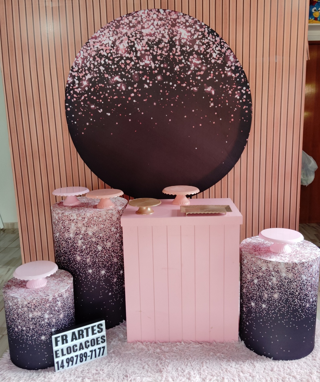 Glitter Rose - Prata - FR artes