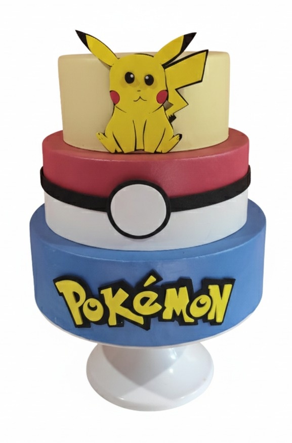 Bolo Fake Temático Pokémon  - FR artes