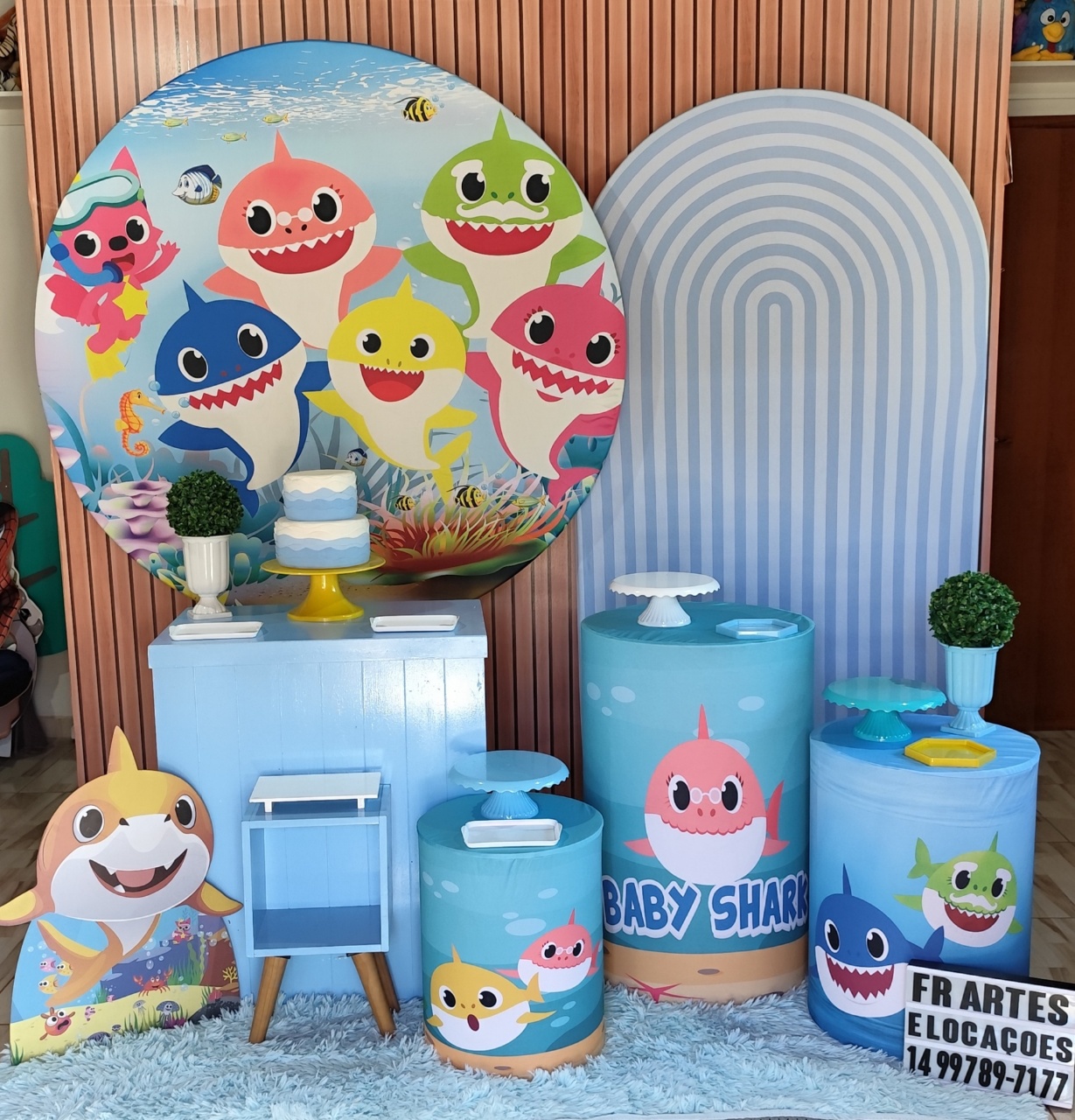Baby Shark Azul - Completo - FR artes