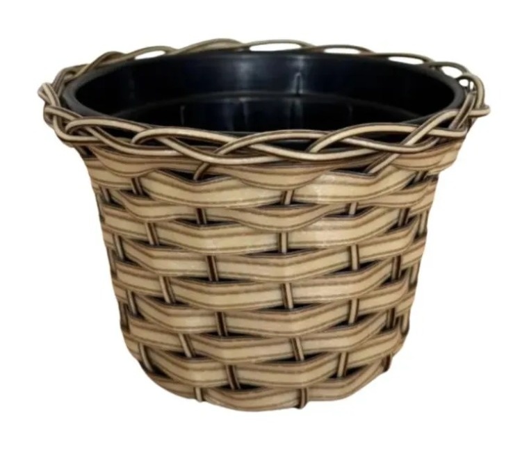 Vaso Fibra Marron Bege - FR artes
