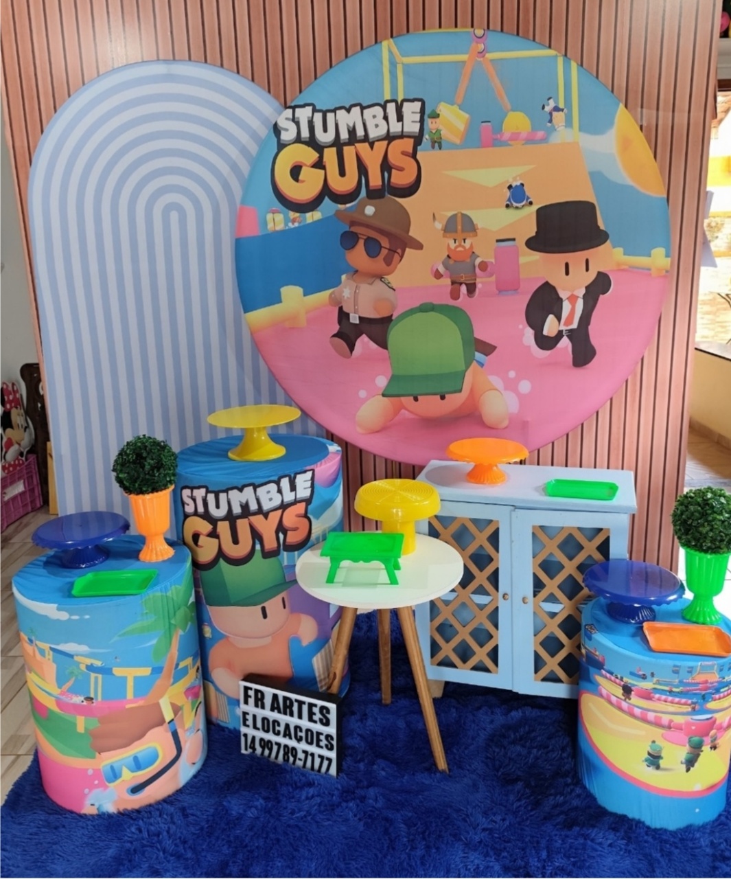 Stumble Guys Rosa - Completo - FR artes